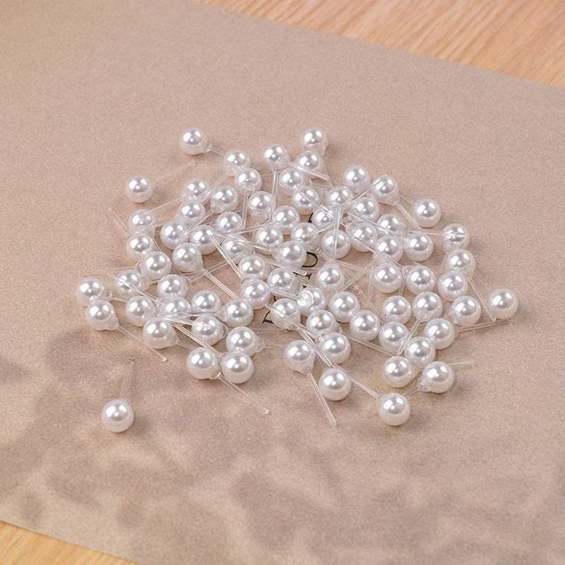 Pearl stud earrings